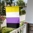 thumbnail image 3 of LGBTQ Non-Binary Pride Flag Garden Flag Decoration Yard Farmhouse Double Sided Holiday Party Outdoor Camping Decor Flags 12x18in, 3 of 7