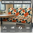 thumbnail image 4 of Uorisanigo Colorful Flower RV Sofa Seat Cover Stretch Camper Cushion Cover Booth Seats Comfortable 2 Sets Elastic Rv Seat Covers for RV Camper Car Bench Seats, 4 of 7