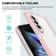 thumbnail image 7 of SaniMore for Samsung Galaxy Z Fold 4 Crystal Clear [Not Yellowing Technology] Case, Hard PC & TPU Bumpers Case with Wireless Charging Shockproof Protective Case for Samsung Z Fold 4, Pink, 7 of 7