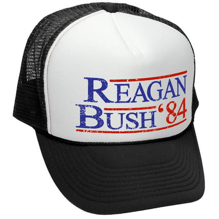 REAGAN BUSH '84 - funny retro vintage style - Unisex Adult Trucker Cap ...