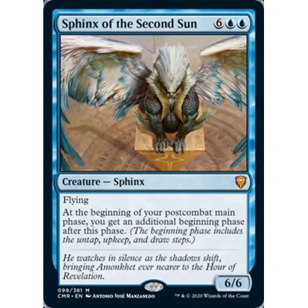 MtG Commander Legends Mythic Rare Sphinx of the Second Sun #99