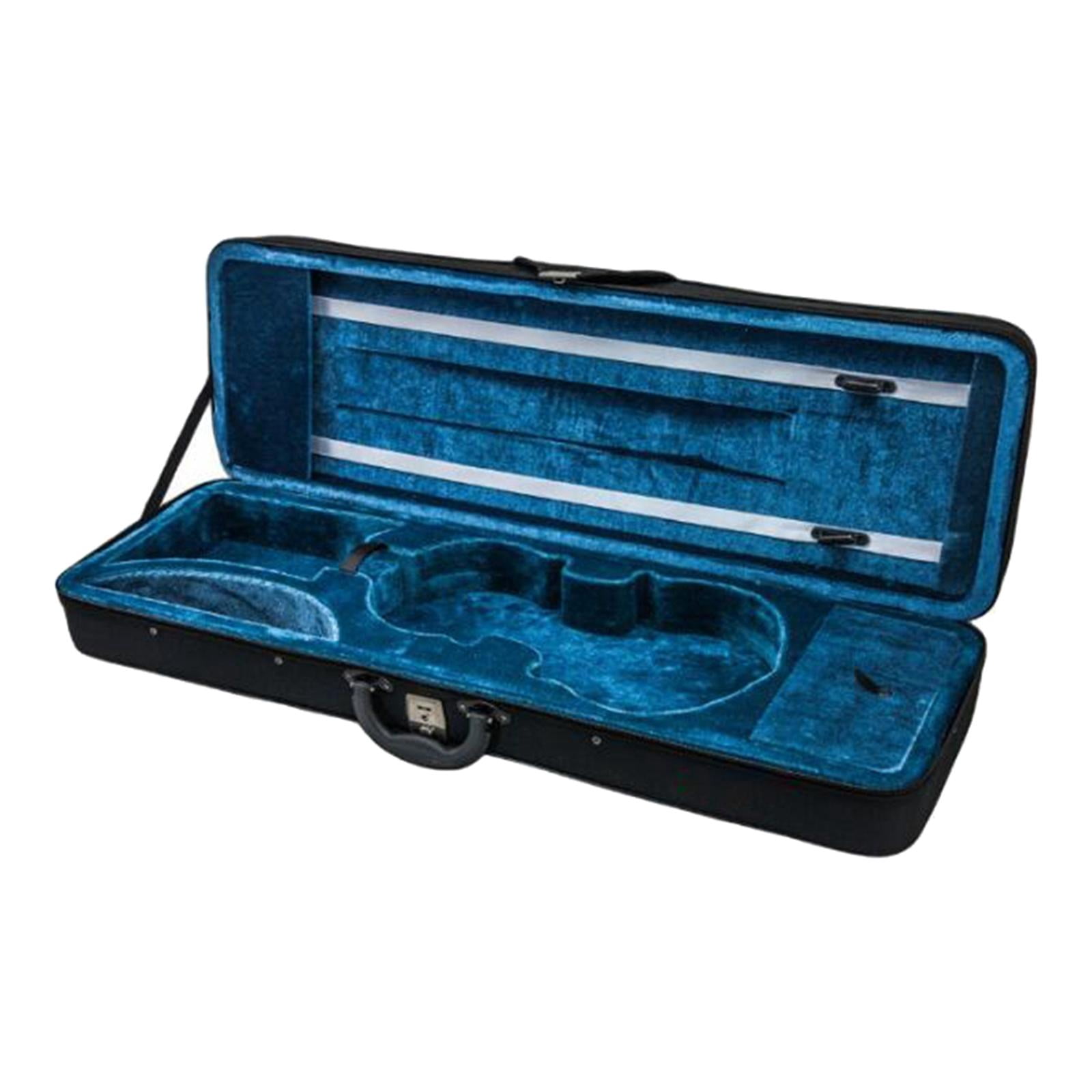 LeeQinersw Hard Violin Storage Box, Oblong Violin Carry Bag with Handle, Lightweight Violin 1 to 2