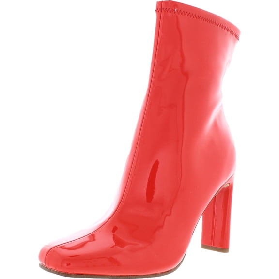 Steve Madden Womens Leana Patent Ankle Ankle Boots
