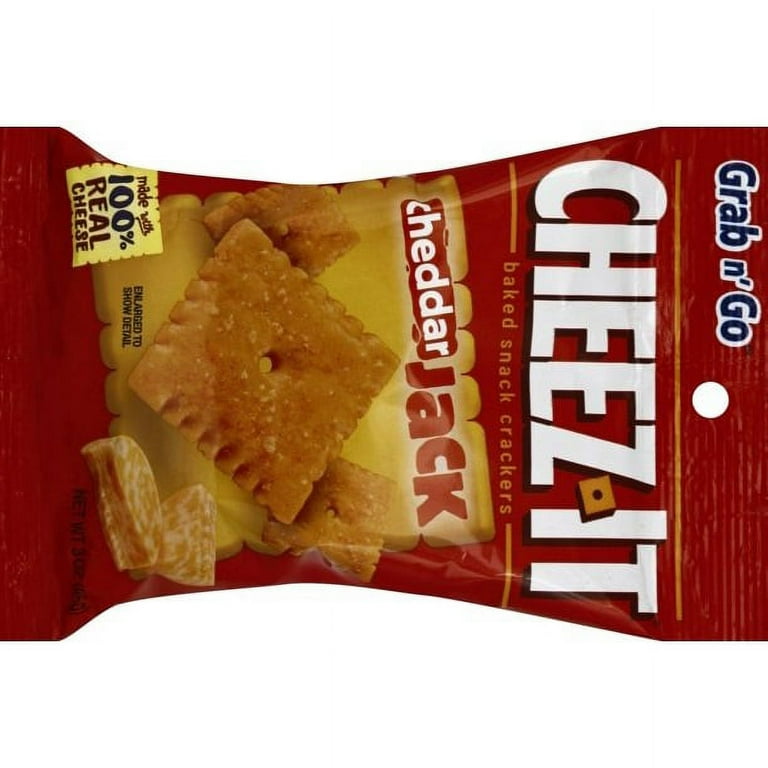 Cheez-It® Cheddar Jack Baked Snack Crackers 3 oz. Bag - Walmart.com