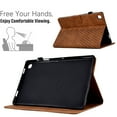 thumbnail image 3 of Dteck Smart Case for Samsung Galaxy Tab S6 Lite 10.4-inch 2022/2020 (P613/P619/P610/P615),Magnetic Leather Card Holder Wallet Case Shockproof Rubber Kickstand Cover with Pencil Holder,Brown, 3 of 5