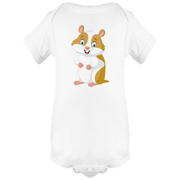 Cute Hamster Smiles Bodysuit Infant -Image by Shutterstock, 6 Months