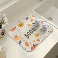 thumbnail image 4 of Yayeee Dish Drying Mat for Kitchen Counter 18" x 24" Microfiber Super Absorbent Coffee Decorative Pad, Halloween Cute Pumpkins, 4 of 9