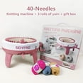 thumbnail image 2 of SALYWEE 40 Needle Smart Round Board Rotary Knitting Loom — DIY Creative Wool Weaving Machine for Adults, Children & Beginners, 2 of 9