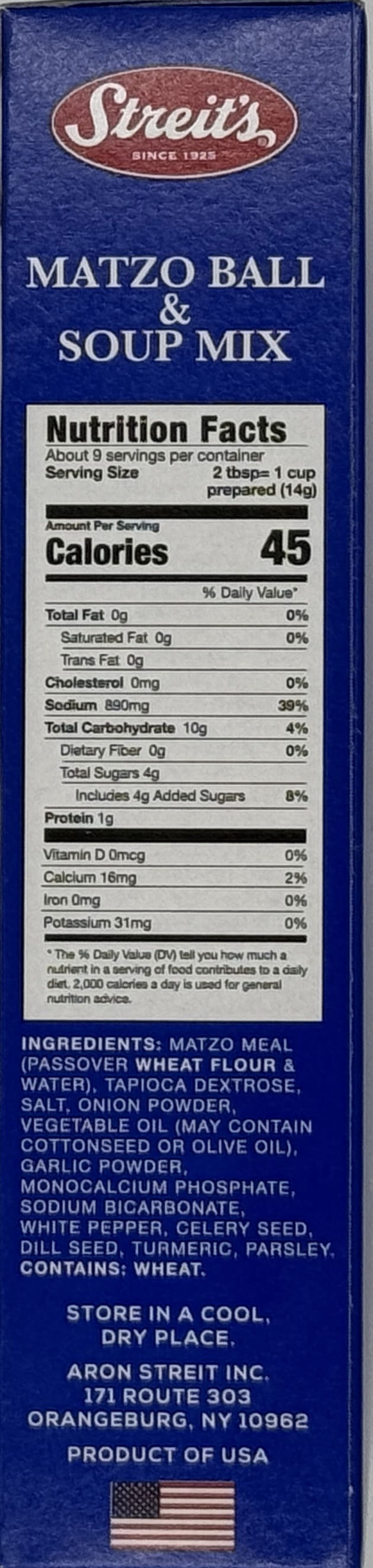 Streit's Kosher Matzo Ball & Soup Mix, 4.5 oz