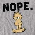 thumbnail image 2 of Garfield Nope. Unisex Adult T Shirt (5X-Large) Athletic Heather, 2 of 6