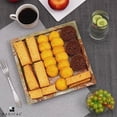 thumbnail image 4 of Radicaln Marble Serving Tray 10" inch Green Handmad Square Cafeteria Trays, Serving Dishes & Platter, 4 of 9