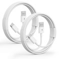 thumbnail image 1 of Cable USB-A a USB-C FOXSEA, 2 unidades, 0,9 m, carga rápida, 1 of 8
