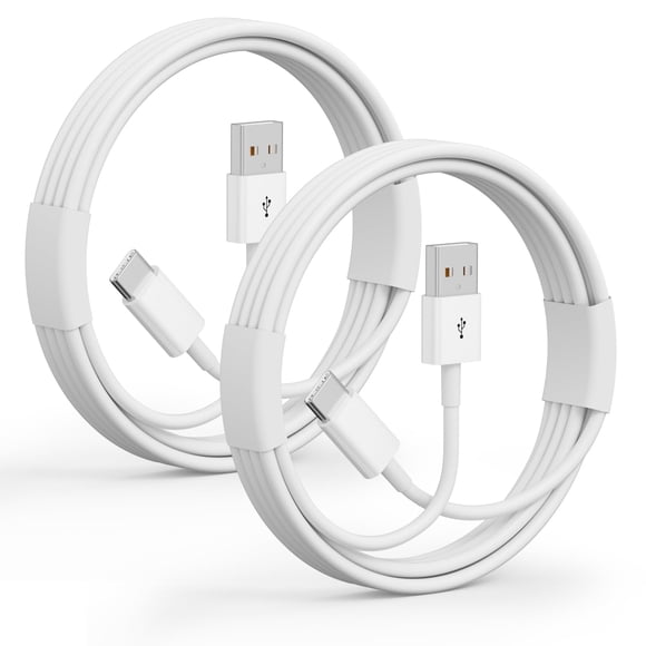 Cable USB-A a USB-C FOXSEA, 2 unidades, 0,9 m, carga rápida