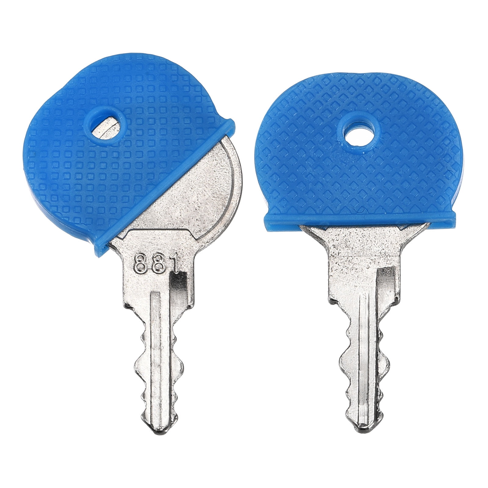 Unique Bargains Key Cap Cover Tags Keys Identifier Label ID Silicone Sleeve Blue