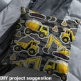 thumbnail image 2 of Castle Fairy Yellow Excavator Fabric by the Yard 1 Yard for Kids,Abstract Vintage Home Decor Fabric by the Yard,Cartoon Truck Room Decor Fabric by the Yard,Luxury Bedroom Decor, 2 of 6