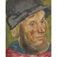 thumbnail image 2 of Lucas Cranach the Elder 20x24 Black Ornate Framed Double Matted Museum Art Print Titled: Head of a Peasant (1525), 2 of 5