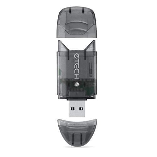 etech collection usb 2.0 sd/sdhc/sdxc memory card reader/writer - support sandisk kingston 256gb 128gb 64gb 32gb 16gb sdxc ultra extreme sdhc (card reader only, no memory cards) (black, 1 pack)