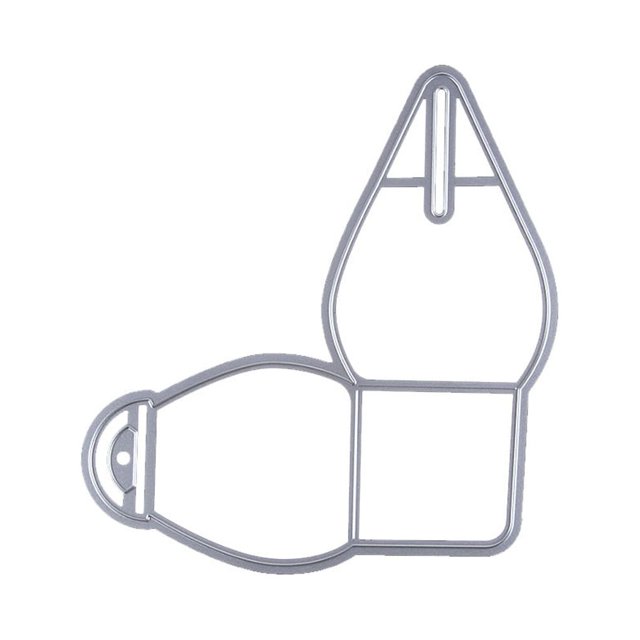 Wosthever Caja de paquete de acero al carbono, troquel de repuesto DIY para niños, álbum de recortes en relieve, plantilla de molde para tarjetas de Cocina y Comedor Wosthever HA080561-01