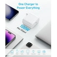 thumbnail image 7 of Anker 100W USB C Charger, Compact and Foldable Travel Charger for MacBook Pro, MacBook Air, Samsung Galaxy, iPad Pro, and All USB C Devices, 5 ft USB C to USB C Cable Included, 7 of 7