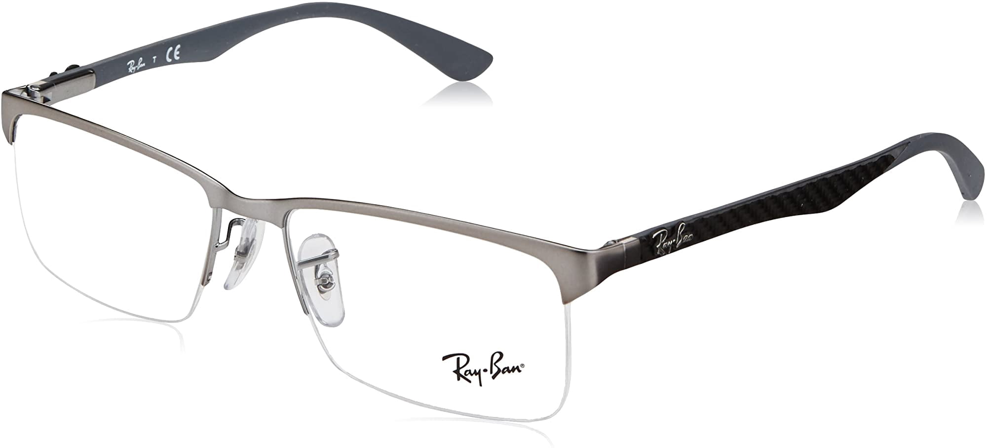 Ray-Ban RX8411 Metal Rectangular Prescription Eyeglass Frames | Walmart 