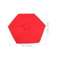 thumbnail image 2 of unbranded Sombrilla Reposición Tela Roja Para Exteriores Resistente Al, 2 of 6