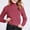 Watermelon Red, variant on Women's Thickened Fleece Turtleneck Sweater Warm Blend Top For Fall And Winter Womens Thermal Underwear Yellow L