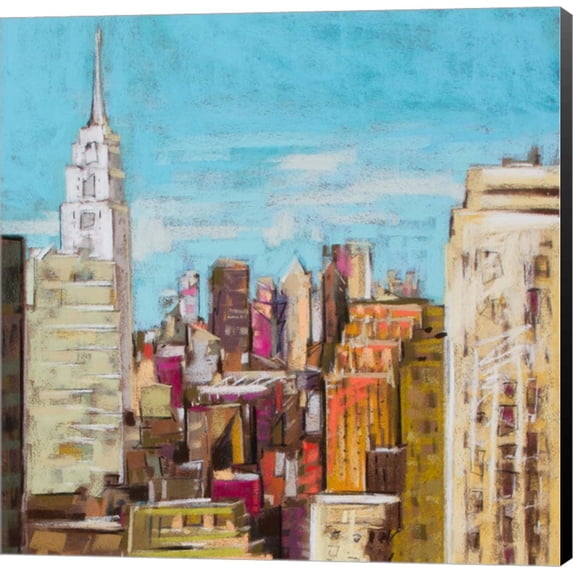 City Color I by Jennifer Gardner, Canvas Wall Art, 12W x 12H