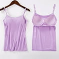 thumbnail image 2 of Womens Camisole with Built in Bra Adjustable Strap Camis Spaghetti Strap Tank Tops, 2 of 10