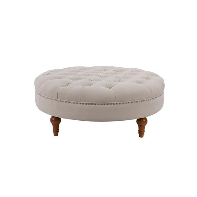 Lana Touffeté Tour Pouf Ciel Neutre