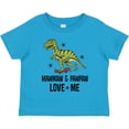 thumbnail image 3 of Inktastic Mawmaw and Pawpaw Love Me Grandson Dinosaur Boys Toddler T-Shirt, 3 of 5