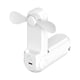 thumbnail image 1 of Ventilador portátil de mano, fácil de usar, plegable, para niños, interior y exterior, para hombres. Blanco, 1 of 9