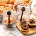 thumbnail image 2 of (400Pcs)200pcs Translucent Plastic Bags/Cellophane Bags with 200pcs Handmade Stickers for Muffin Cookie Cake Chocolate Candy Snack Wrapping Bakery Packaging, 2 of 7