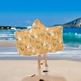thumbnail image 5 of Toddler Hooded Beach Towel 24x50 Kids Bath Towels Soft Quick Dry for Swim Pool Boys Girls Rabbit and Carrot, 5 of 7