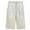 Beige, variant on YUGYXL Fashion Cotton Shorts for Women Loose Plus Size Bermuda Pants with Pockets Elastic Waist Lightweight Knee Length Pants Khaki XXXL
