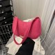thumbnail image 4 of Bolsa Para Las Axilas Bolso para axilas de media luna para mujer, bolso informal de pana para bolas de masa hervida (rosa roja) Likrtyny Para Estrenar, 4 of 9