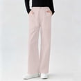thumbnail image 6 of HAPIMO Girls Kids Multi Color Drapey Wide Leg Pants Elastic Waist Casual Trousers for Daily Wear Pink 5 Years, 6 of 7