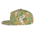 thumbnail image 3 of Daiia Snake And Floral print Flat Bill Hats Flat Brim Trucker Cap Baseball Cap Adjustable Classic Low Profile Hat Unconstructed Plain Cap, 3 of 9