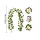 thumbnail image 3 of Peonía De Plástico Ratán Guirnalda de ratán con peonías artificiales rosas para fotografía de bodas y decoración de mesas (1 pieza) Rkxzt, 3 of 8