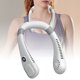 thumbnail image 5 of Ventilador de cuello portátil Ventilador sin aspas manos libres USB recargable silencioso plegable ventilador personal portátil con pantalla digital de 5 velocidades blanco, 5 of 14
