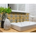 thumbnail image 2 of HomeRoots 400076 4 x 4 in. Yellow Blue Provence Peel & Stick Tiles, 2 of 9