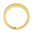thumbnail image 3 of Aonejewelry 0.25 Ct Hand Crafted Diamond Curvy Wedding Band In 14K Solid Yellow Gold, 3 of 4