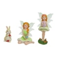 thumbnail image 4 of Figuritas de ángeles en miniatura, accesorios de jardín de hadas, figura de escritorio, mesa para chimenea, estatuas de resina de conejo para Patio y, 4 of 8