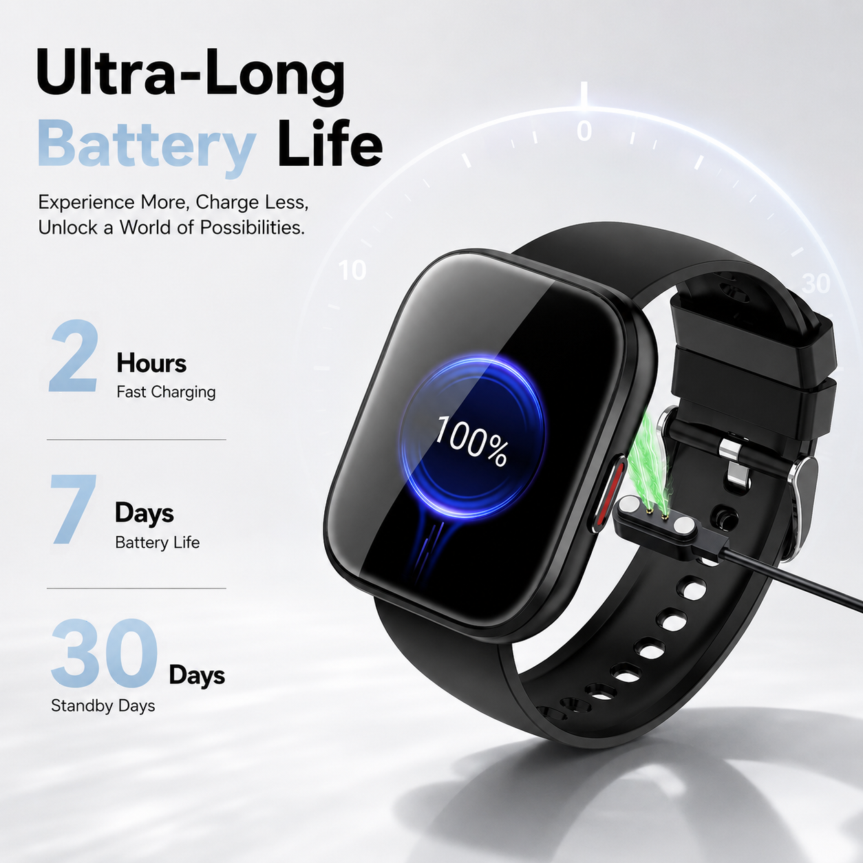 Btootos Smart Watch 1.96-inch HD Fitness Tracker, Black photo 4