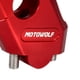 thumbnail image 4 of Adaptador de montaje de barra elevadora de barra de universal de aluminio para motocicleta de 2 piezas de 7/8 " - Rojo 28mm shamjiam Elevadores de manillar, 4 of 5