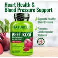 thumbnail image 2 of NATURELO Beet Root 90 Capsules – Heart Health & Blood Pressure Support* – 1000mg Beet Root Extract + Whole Food Blend – Non-GMO, Vegan, Gluten-Free, 2 of 9