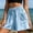 #01 Light Blue 【Mix & Match: Stock Up on Your Favorite Colors】, variant on Women's Loose Fit Cotton Blend Casual Shorts with Pockets, High Waisted Elastic Drawstring Summer Beach Shorts, Lightweight Breathable Fabric, Tummy Control Comfy Lounge | TruHer,Light Blue L