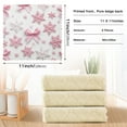 thumbnail image 3 of Christmas Cute Pink Bows and Snowflakes Dish Cloths Dish Towels Cleaning Cloths Quick Drying Reusable 11" x 11" Set of 6, 3 of 9