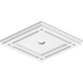 thumbnail image 2 of 12"W x 8"H x 1"ID x 4 1/4"C x 1"P Diamond Architectural Grade PVC Contemporary Ceiling Medallion, 2 of 11
