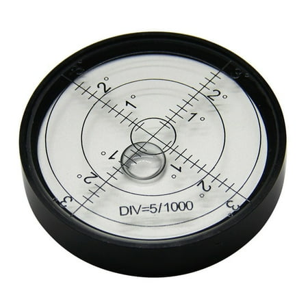 

1pc Metal Horizontal Bubble High Precision Level Bubble Round Level 60×12mm