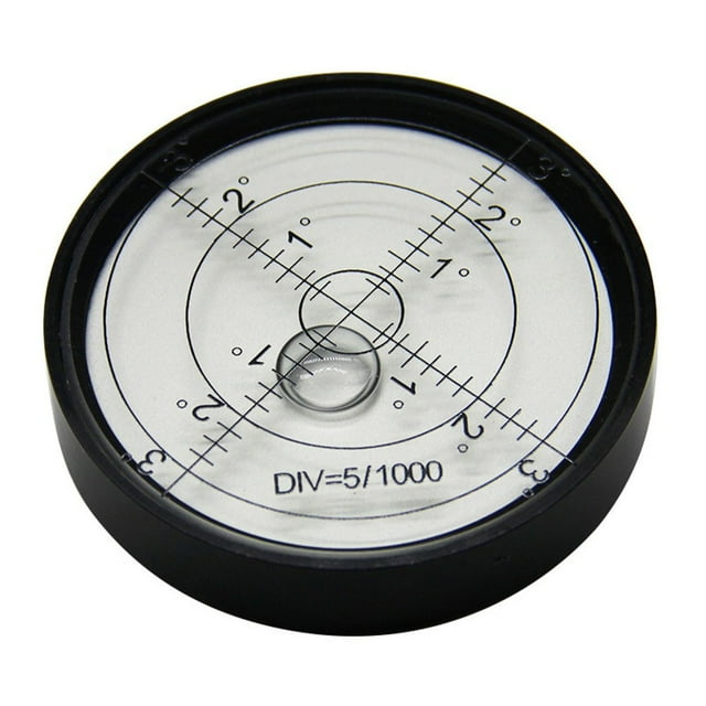 1 Pcs Metal Horizontal Bubble High Precision Level Bubble Round Level 60×12mm